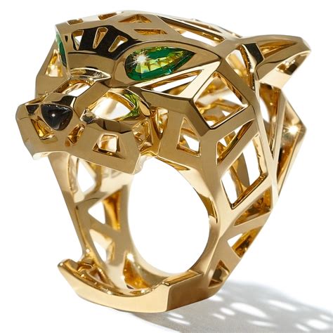 cartier diamond panther ring|cartier entrelaces ring.